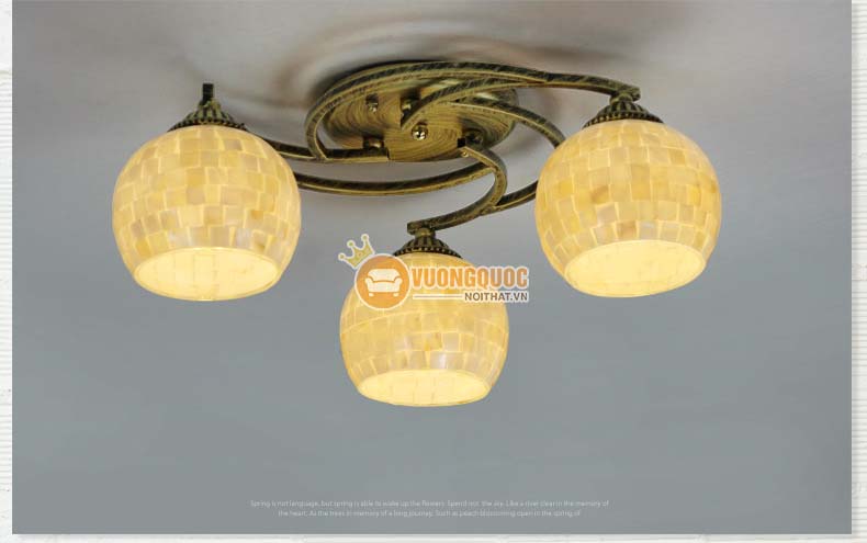 Đèn ốp trần nhập khẩu ánh sáng ấm áp YB428-6